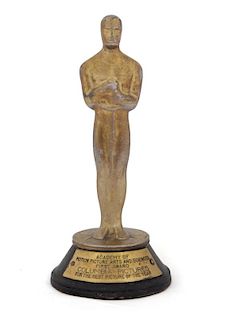 1935 COLUMBIA PICTURES IT HAPPENED ONE NIGHT CELEBRATORY ACADEMY AWARD STATUETTE