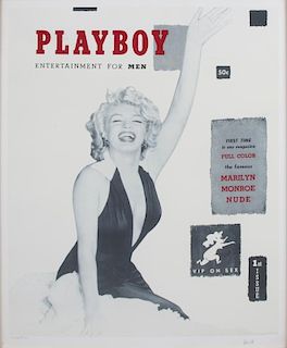 MARILYN MONROE LIMITED EDITION PLAYBOY COVER POSTER