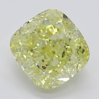 3.52 ct, Natural Fancy Yellow Even Color, VVS1, Cushion cut Diamond (GIA Graded), Appraised Value: $96,700 