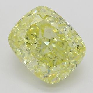 3.01 ct, Natural Fancy Intense Yellow Even Color, VVS2, Cushion cut Diamond (GIA Graded), Appraised Value: $137,800 