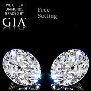 6.10 carat diamond pair, Round cut Diamonds GIA Graded 1) 3.01 ct, Color D, IF 2) 3.09 ct, Color D, VVS1. Appraised Value: $978,900 