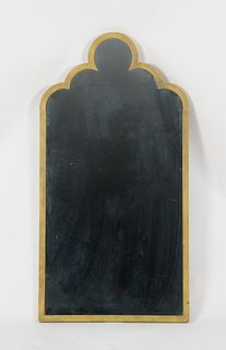 Painted Iron Arched Mirror, 20th Century