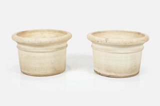 American, Large Bisque Planters (2)