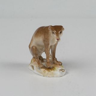 Antique Meissen Miniature Figurine, Greyhound
