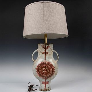 Jacques Pouchain (Attributed) Large Art Pottery Lamp