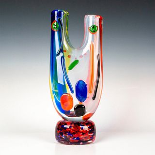 Murano Glass by Walter Furlan Picasso Vase, Vaso Miro 01