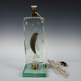 Murano Alfredo Barbini Glass Table Lamp