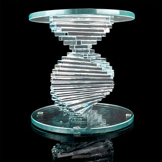 Helix Spiral Modern Glass Base