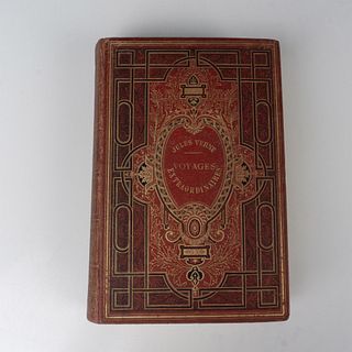 Jules Verne, Capitaine Hatteras Etc, Au Miroir, Rouge Pale