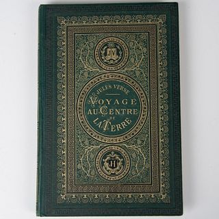 Jules Verne, Voyage au Centre, Aux Initiales Dorees, Green