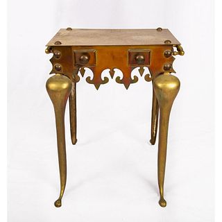 Vintage Brass Side Table