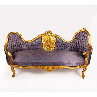 French Baroque Louis XVI Style Settee