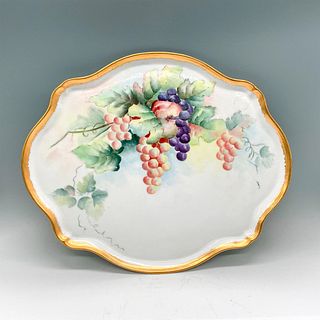 Jean Pouyat Limoges Decorative Platter, Grapes