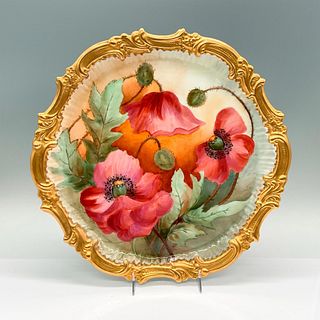 Tressemanes & Vogt L.M. Porcelain Limoges Floral Tray
