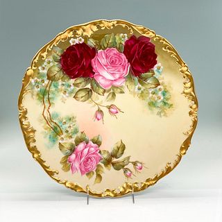 Tressemanes + Vogt Limoges Plate, Roses