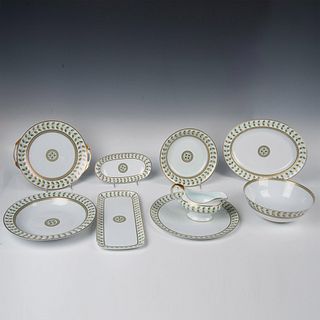 9pc Bernardaud Limoges Porcelain Serving Platters, Constance