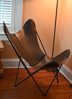 Leather Knoll Butterfly Chair