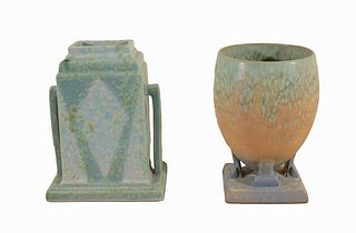 (2) Assorted Roseville Pottery Vessels