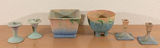 (6) Assorted Roseville Pottery Vessels