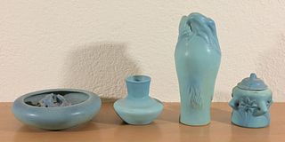 (4) Assorted VAN BRIGGLE Art Pottery Pieces