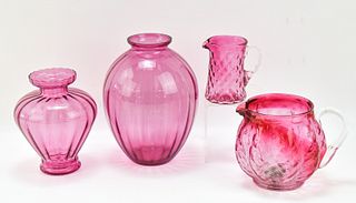 COLLECTION OF CRANBERRY GLASS