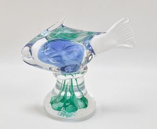 ART GLASS PARROT FISH