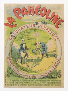 FRENCH LITHOGRAPH ADVERTISING POSTER, LA PAREOLINE