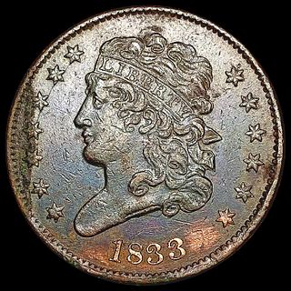 1833 Classic Head Half Cent UNCIRCULATED