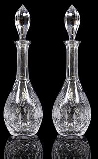 (2) CRYSTAL CLEAR INDUSTRIES 'CELINE' DECANTERS