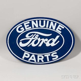Genuine Ford Parts Double-sided Enameled Sign