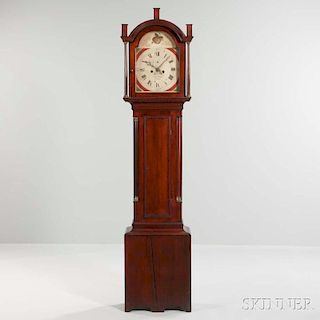 James Cross Mahogany Stained Tall Clock