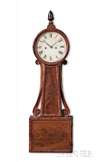 Wood-front Striking Banjo Clock