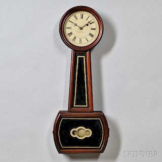 Rosewood Grain-painted Patent Timepiece or "Banjo" Clock
