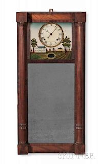 Joseph Ives Patented Looking Glass Wall Clock