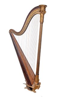 French (19th Century) Erard Floor Harp