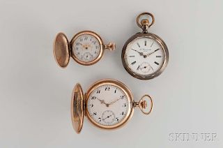 Waltham, Bauermeister, and Junghans Pocket Watches