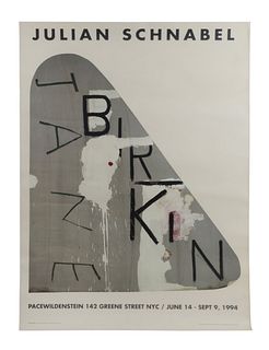 Julian Schnabel-Jane Birkin Pace Wildenstein Gallery Poster