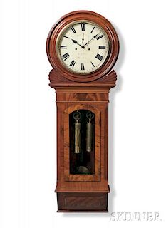 W. Batty Mahogany Station Clock