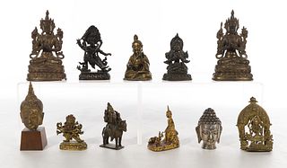 Himalayan and South Asian Metal Sculpture Assortment
