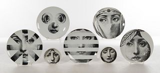 Piero Fornasetti Porcelain Plate and Bowl Assortment