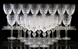 (24) CRYSTAL CLEAR INDUSTRIES 'CELINE' CORDIAL GLASSES