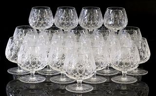 (23) CRYSTAL CLEAR INDUSTRIES 'CELINE' BRANDY GLASSES