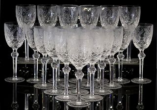 (23) CRYSTAL CLEAR INDUSTRIES 'CELINE' WINE GLASSES