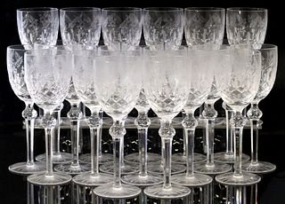 (24) CRYSTAL CLEAR INDUSTRIES CELINE WATER GOBLETS