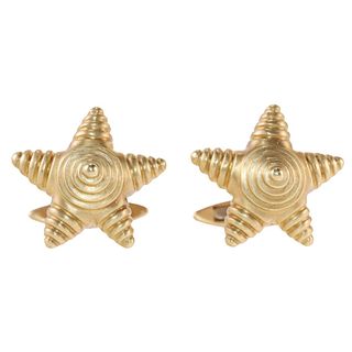Elizabeth Rand 18k Gold Star Cufflinks
