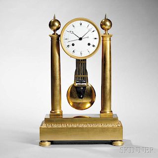 French Ormolu Mantel Clock with "Coup Perdu" Escapement