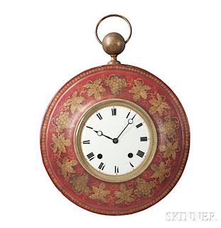 French Pocket-watch-form Wall Clock