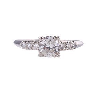 GIA 1.12ct I I2 Diamond Engagement Platinum Ring