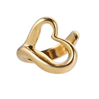 Tiffany & Co Elsa Peretti 18k Gold Open Heart Ring