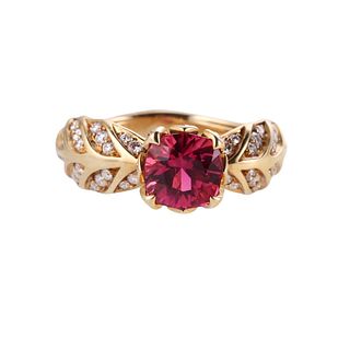 Kat Florence 1.83ct Rubellite Diamond 18k Gold Ring